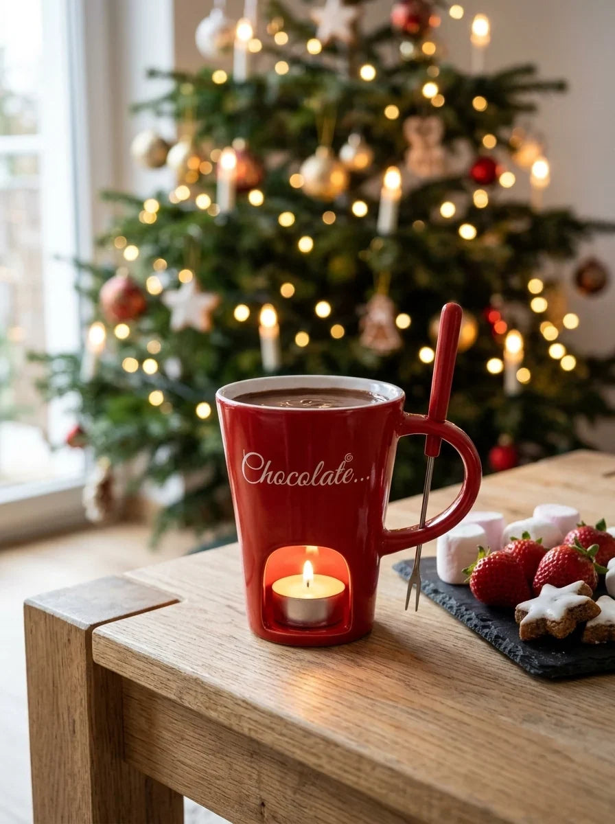 Fondue-Tasse mit Teelicht – Bild 3