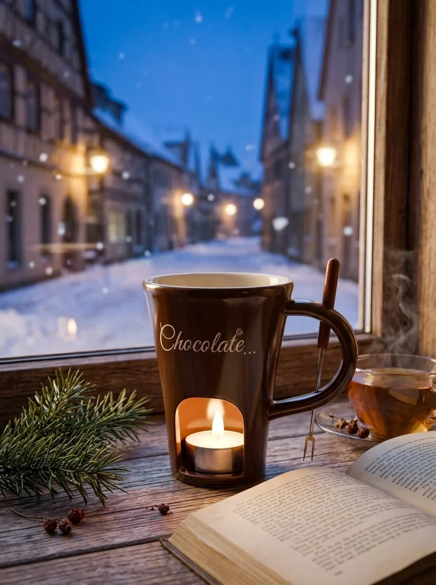 Fondue-Tasse mit Teelicht – Bild 5